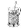 Набор никелированный «Металлург»: стакан с подстаканником и ложкой